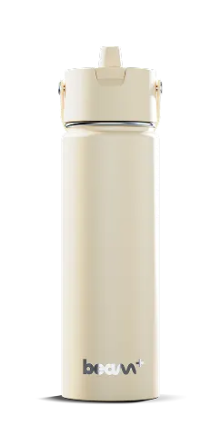 UVBrite Beam+ self-cleaning UV-C water bottle in cream finish